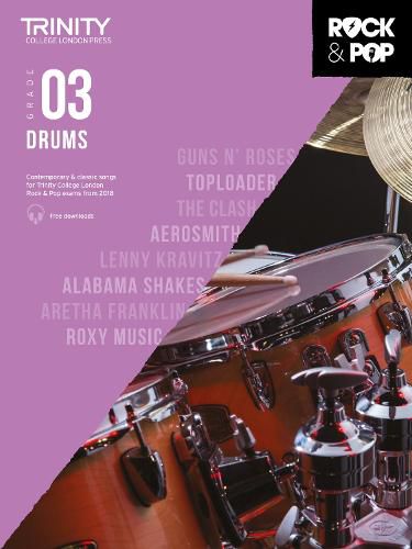 Cover image for Trinity Rock and Pop Drums Grade 3