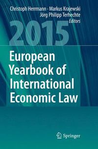 Cover image for European Yearbook of International Economic Law 2015