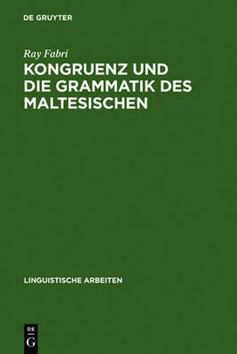 Cover image for Kongruenz und die Grammatik des Maltesischen