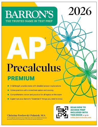 Cover image for AP Precalculus Premium, 2026: Prep Book with 3 Practice Tests + Comprehensive Review + Online Practice