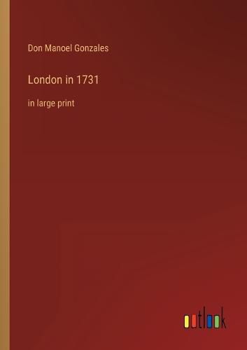 Cover image for London in 1731