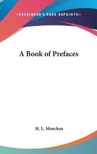 A Book of Prefaces