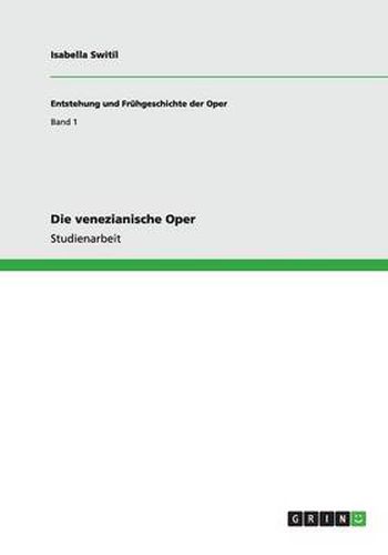 Cover image for Die venezianische Oper