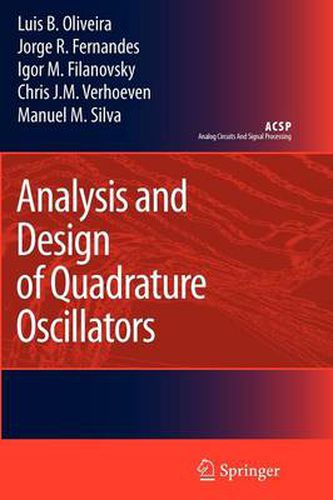 Cover image for Analysis and Design of Quadrature Oscillators