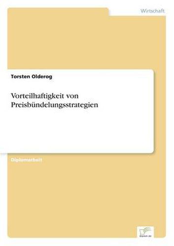 Cover image for Vorteilhaftigkeit von Preisbundelungsstrategien