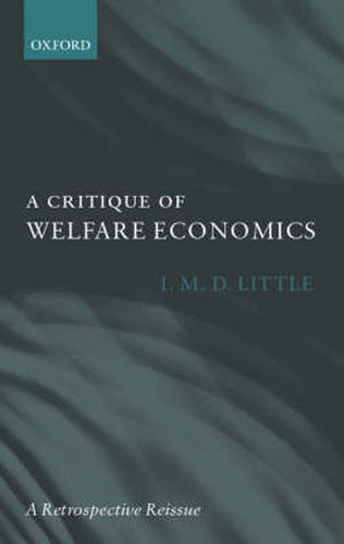 Cover image for A Critique of Welfare Economics