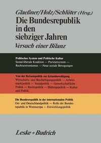 Cover image for Die Bundesrepublik in den siebziger Jahren: Versuch einer Bilanz