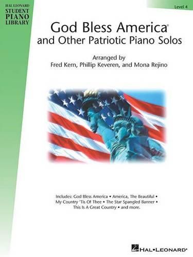 Cover image for God Bless America (R) and Other Patriotic Piano Solos: Hal Leonard Student Piano Library National Federation of Music Clubs 214-216 Selection