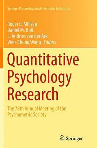 Quantitative Psychology Research: The 78th Annual Meeting of the Psychometric Society