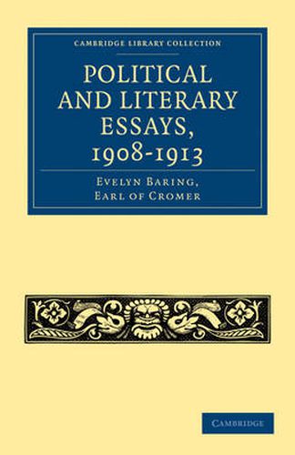 Cover image for Political and Literary Essays, 1908-1913