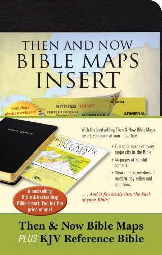 Cover image for Then & Now Bible Maps Insert and KJV Bible Bundle