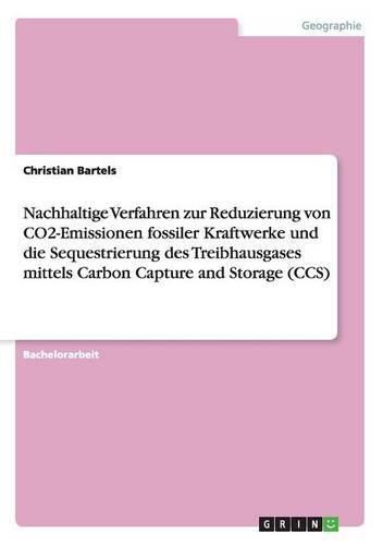 Cover image for Nachhaltige Verfahren zur Reduzierung von CO2-Emissionen fossiler Kraftwerke und die Sequestrierung des Treibhausgases mittels Carbon Capture and Storage (CCS)