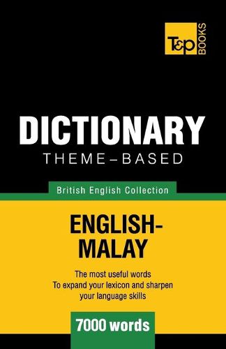 Cover image for Theme-based dictionary British English-Malay - 7000 words