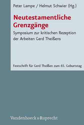 Cover image for Novum Testamentum et Orbis Antiquus / Studien zur Umwelt des Neuen Testaments: Symposium zur kritischen Rezeption der Arbeiten Gerd TheiAens