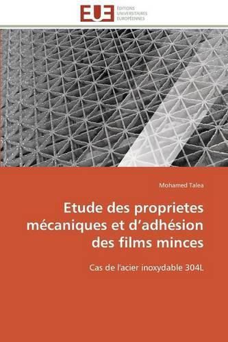 Cover image for Etude Des Proprietes M caniques Et D Adh sion Des Films Minces