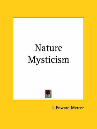 Cover image for Nature Mysticism (1913)