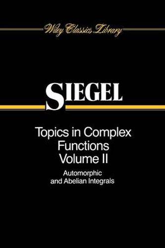 Cover image for Topics in Complex Function Theory