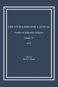 Cover image for The Studia Philonica Annual, IV, 1992