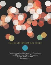 Cover image for Fundamentals of Differential Equations and Boundary Value Problems: Pearson New International Edition