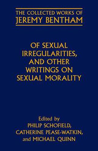 Cover image for Of Sexual Irregularities, and Other Writings on Sexual Morality