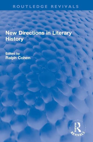 New Directions in Literary History