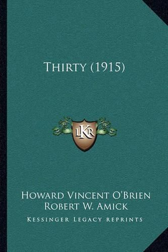 Cover image for Thirty (1915)