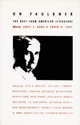 Cover image for On Faulkner: The Best from American Literature
