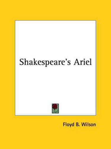 Cover image for Shakespeare's Ariel