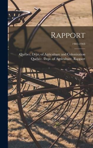 Cover image for Rapport; 1902-1903