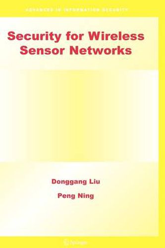 Cover image for Security for Wireless Sensor Networks