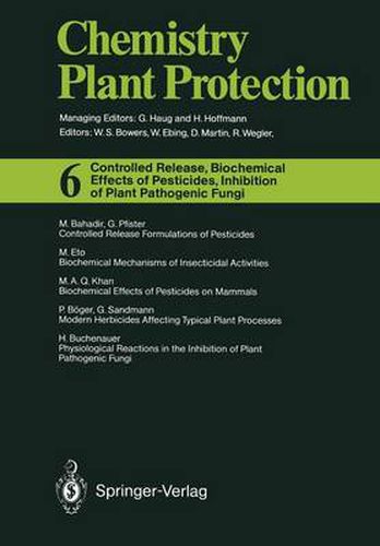 Cover image for Controlled Release, Biochemical Effects of Pesticides, Inhibition of Plant Pathogenic Fungi