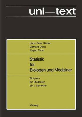 Cover image for Statistik fur Biologen und Mediziner