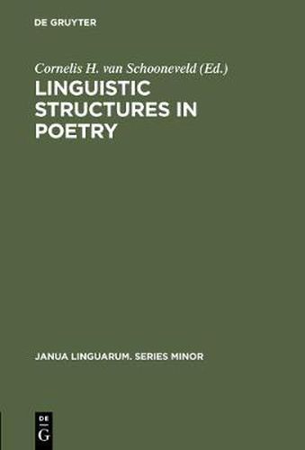 Cover image for Linguistic Structures in Poetry