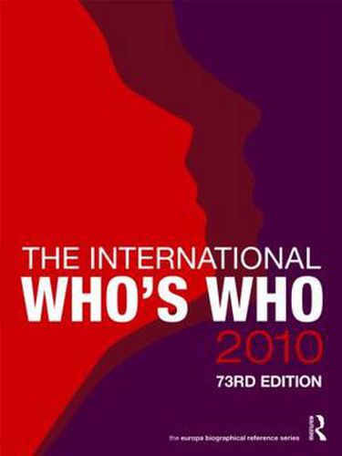 Cover image for The International Who's Who 2010