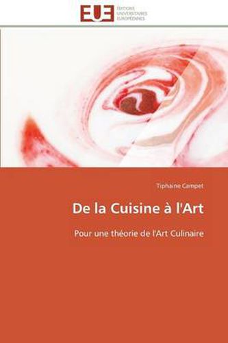 Cover image for de la Cuisine l'Art