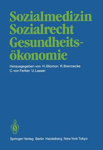 Sozialmedizin Sozialrecht Gesundheitsokonomie