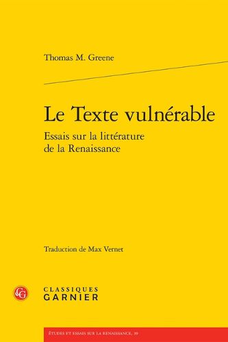 Cover image for Le Texte Vulnerable