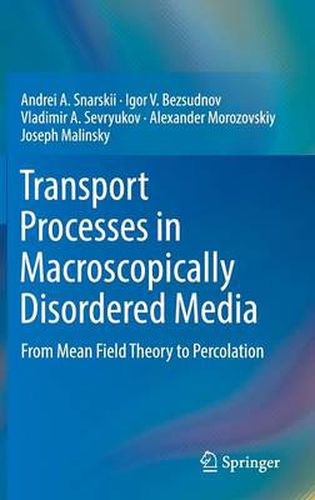 Cover image for Transport Processes in Macroscopically Disordered Media: From Mean Field Theory to Percolation