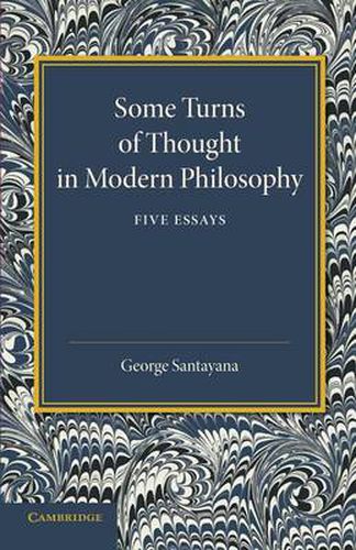 Cover image for Some Turns of Thought in Modern Philosophy: Five Essays