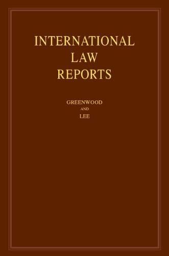 Cover image for International Law Reports: Volume 182