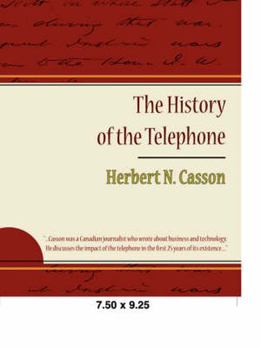 Cover image for The History of the Telephone