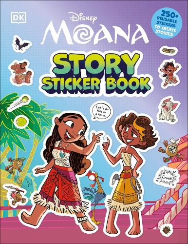 Cover image for Disney Moana Story Sticker Book