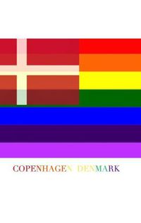 Cover image for COPENHAGEN DENMARK Gay pride flag blank journal