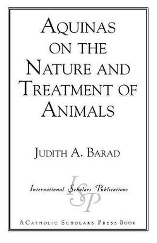 Cover image for Aquinas on the Nature and Treatment of Animals