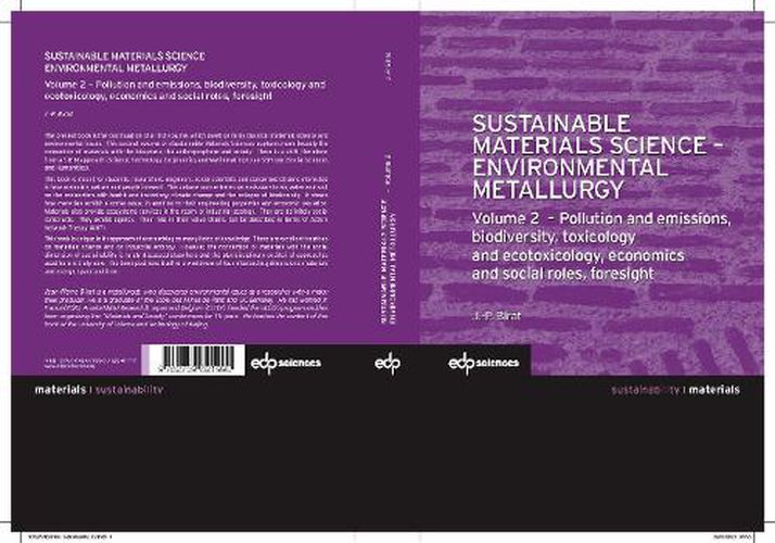 Cover image for Sustainable Materials Science - Environmental Metallurgy