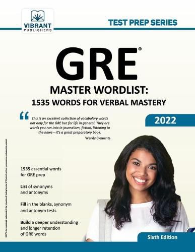 Cover image for GRE Master Wordlist: 1535 Words for Verbal Mastery