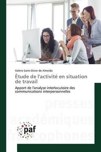 Cover image for Etude de l'Activite En Situation de Travail