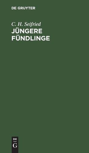 Cover image for Jungere Fundlinge