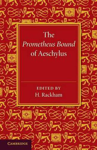 Cover image for The Prometheus Bound of Aeschylus