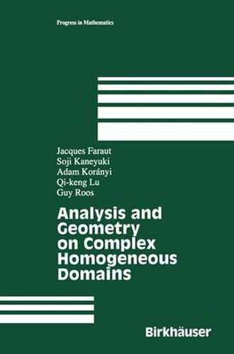 Cover image for Analysis and Geometry on Complex Homogeneous Domains